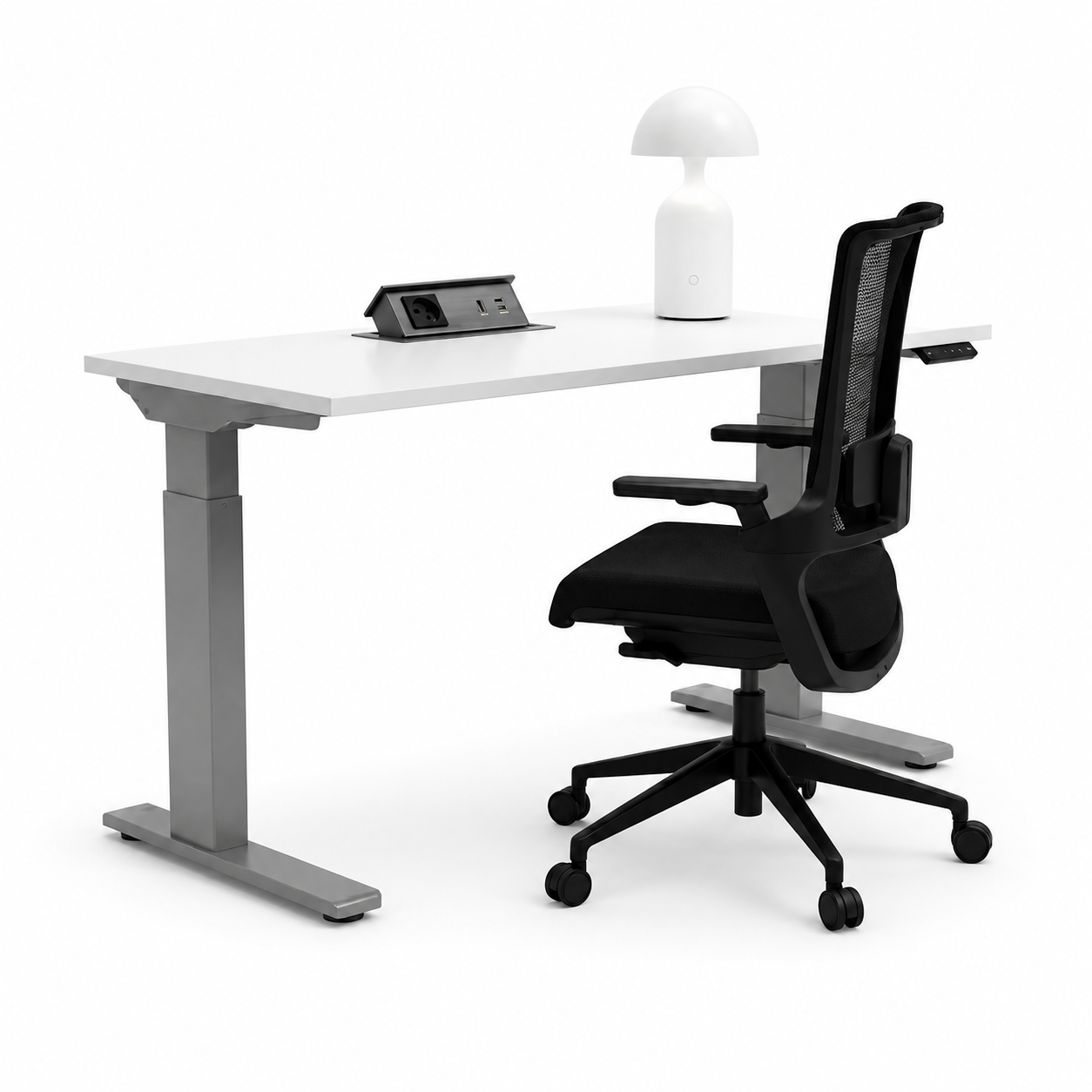 KIT HOME OFFICE MESA + CADEIRA + LUMINARIA