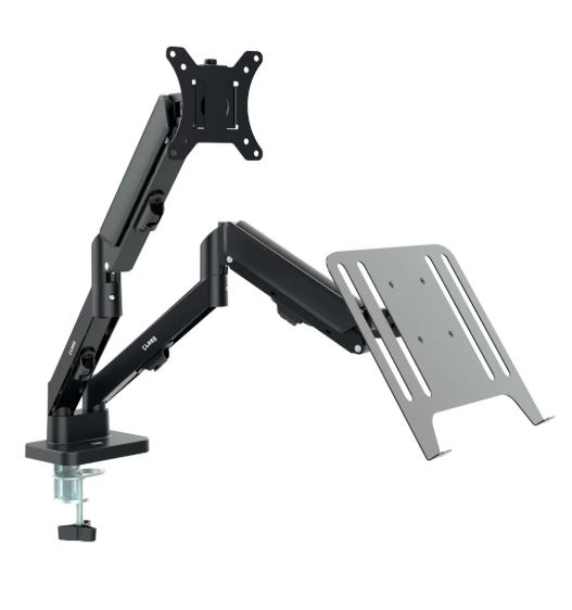Suporte Articulado Monitor E Notebook Braço Duplo A Gás Vesa