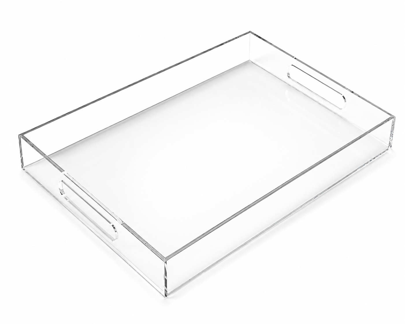 Bandeja Acrílica Ps Cristal Sikin 30x20 Cm Retangular Transparente